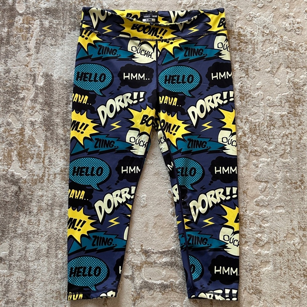 Constantly Varied Gear CVG Comic Book Capri Squat Proof Leggings - X Large‎
